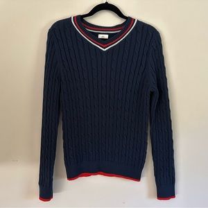 Lands End Boys V-neck Sweater Size L